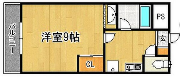 久留米大学前駅 徒歩15分 3階の物件間取画像